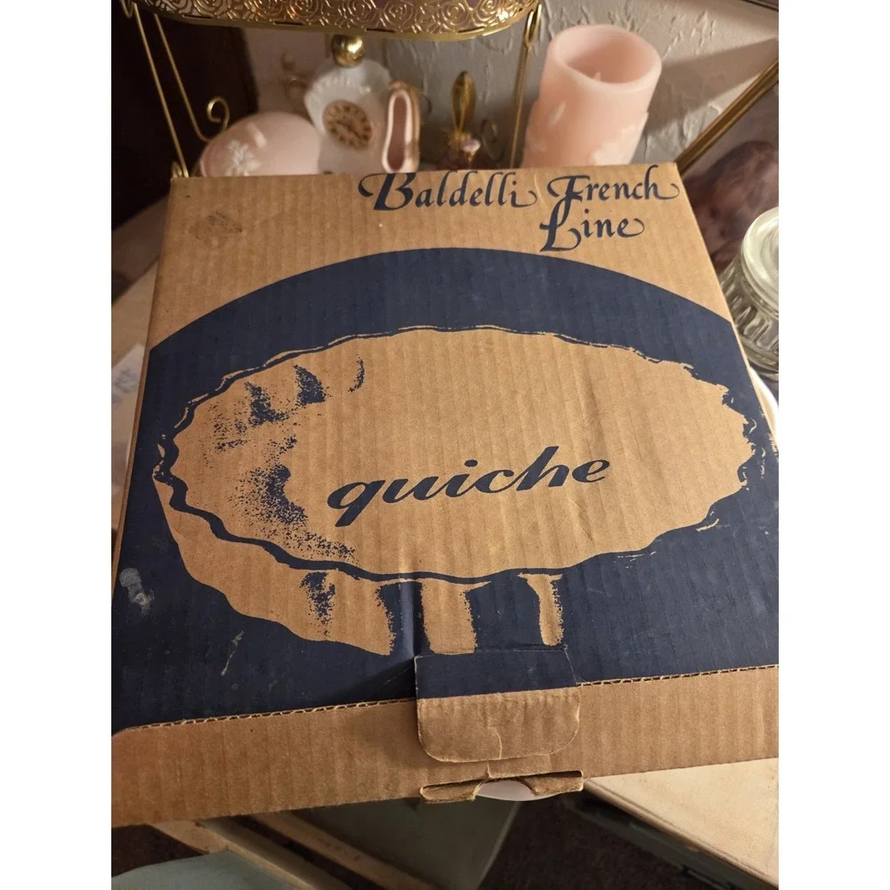 vintage Baldelli Italy scalloped quiche pan